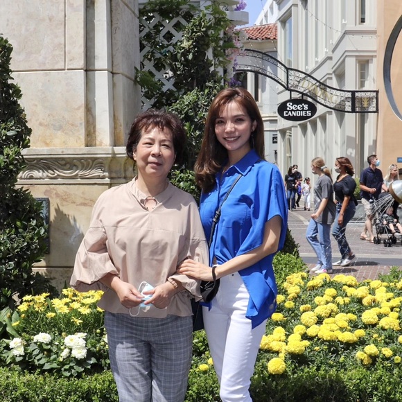 bebe | Tops | Bebe Butterfly Amazing Blue Button Down Top Small